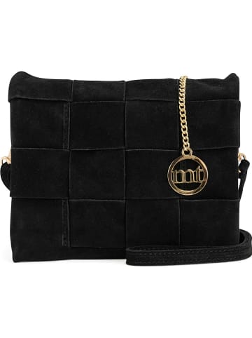 Mia Tomazzi Skórzana torebka "Empoli" w kolorze czarnym - 23 x 17 x 5 cm