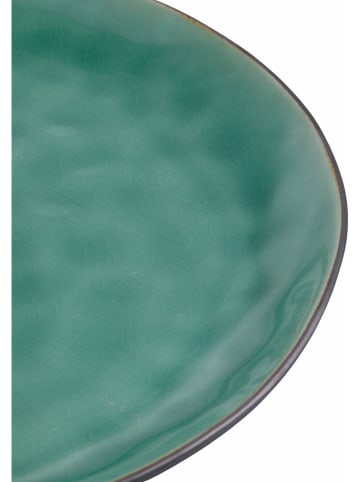 Villa d´Este 6-delige set: dinerborden "The Market" turquoise - Ø 27,5 cm