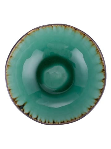 Villa d´Este Miski (6 szt.) "The Market" w kolorze czarno-turkusowym na zupę - Ø 17,5 cm