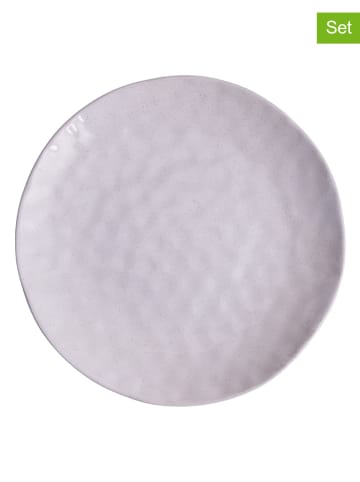 Villa d´Este 6-delige set: dinerborden "The Market" wit - Ø 27 cm