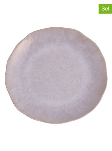 Villa d´Este 6-delige set: dinerborden "The Market" wit - Ø 27 cm