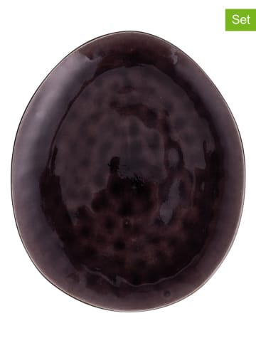 Villa d´Este 6-delige set: dinerborden "The Market" paars - Ø 28,5 cm