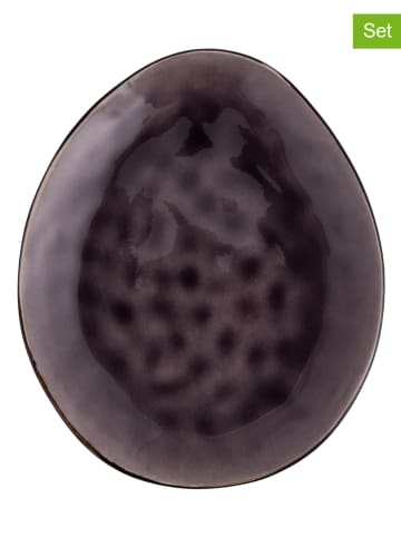 Villa d´Este 6-delige set: fruitborden "The Market" paars - Ø 20,5 cm