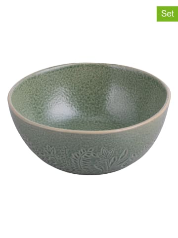 Villa d´Este 6-delige set: soepkommen "The Market" groen - Ø 15 cm