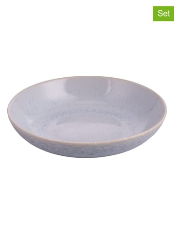 Villa d´Este Talerze głębokie (6 szt.) "The Market" w kolorze błękitnym - Ø 20 cm