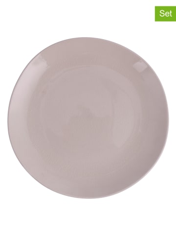 Villa d´Este 6-delige set: dinerborden "The Market" crème - Ø 27,5 cm