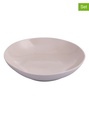 Villa d´Este 6-delige set: soepborden "The Market" crème - Ø 20 cm