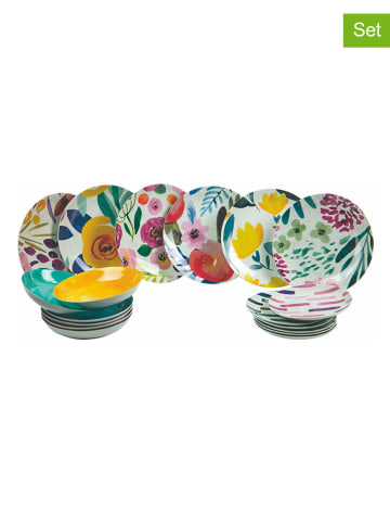 Villa d´Este 18tlg. Tafelservice "New Acquerello" in Bunt