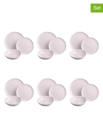 Villa d´Este 18tlg. Tafelservice "Elegance" in Weiß