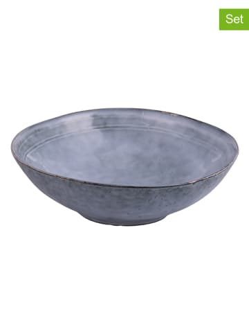 Villa d´Este Salaterki (4 szt.) "New Market" w kolorze niebieskim - Ø 30 cm