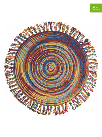 Villa d´Este 6-delige set: placemats "Baita" meerkleurig - Ø 44 cm