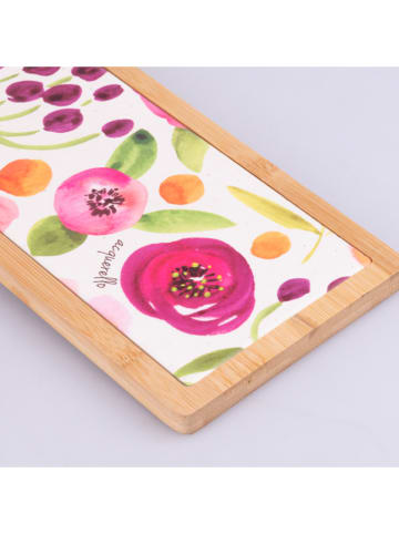 Villa d´Este Schneidebrett "New Acquerello" in Hellbraun/ Pink - (B)12,5 x (H)41,5 x (T)1,2 cm