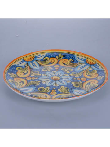 Villa d´Este Talerze (6 szt.) w kolorze niebiesko-żółtym do serwowania - Ø 30 cm