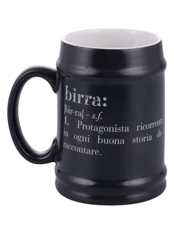 Villa d´Este Bierkrug "Victionary" in Anthrazit - 500 ml
