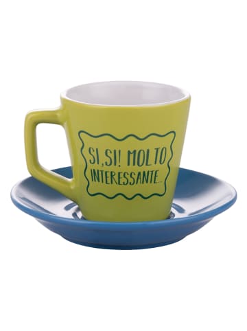 Villa d´Este 13-delige set: koppen "More Amor" meerkleurig