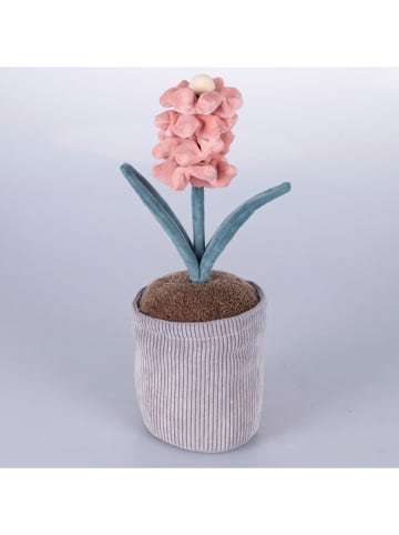 Villa d´Este Deurstopper "Hyacint" lichtgrijs/lichtroze - (H)33 cm