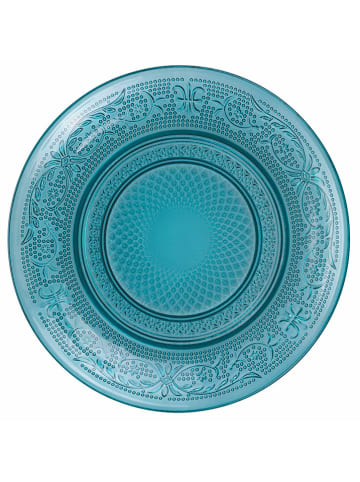 Villa d´Este 6-delige set: ontbijtborden "Ocean" blauw/turquoise - Ø 15 cm