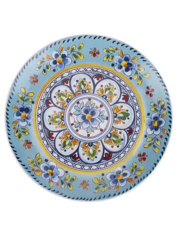 Villa d´Este Talerze (6 szt.) w kolorze błękitno-żółtym na owoce - Ø 21,5 cm