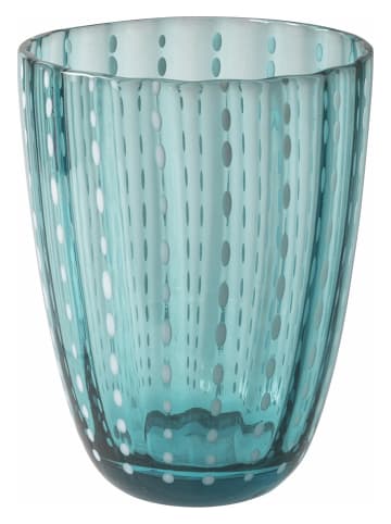 Villa d´Este 6-delige set: glazen "Kalahari" blauw/groen - 300 ml