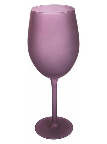 Villa d´Este 6-delige set: wijnglazen "Provence" lichtroze/paars - 550 ml