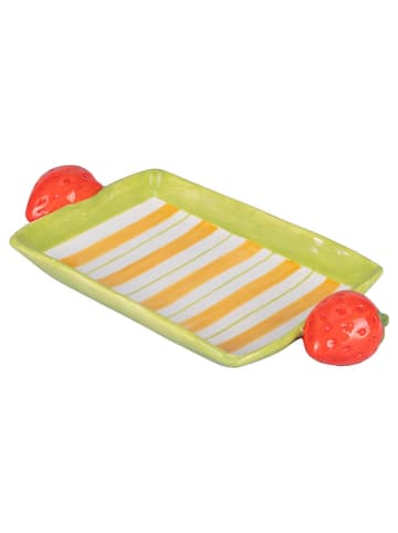 Villa d´Este Serveerplateau "Fruit Life" groen/rood - (L)15,5 cm