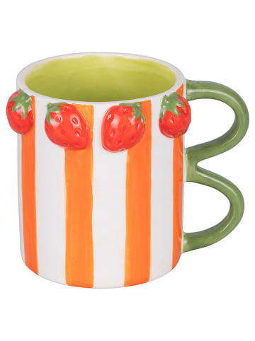 Villa d´Este Kubki (2 szt.) "Fruit Life" w kolorze żółto-czerwono-pomarańczowym - 350 ml