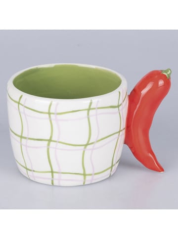 Villa d´Este Kubek "Fruit Life" w kolorze zielono-czerwonym - 350 ml