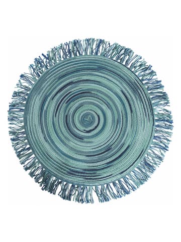 Villa d´Este 6-delige set: placemats "Baita" blauw - Ø 44 cm
