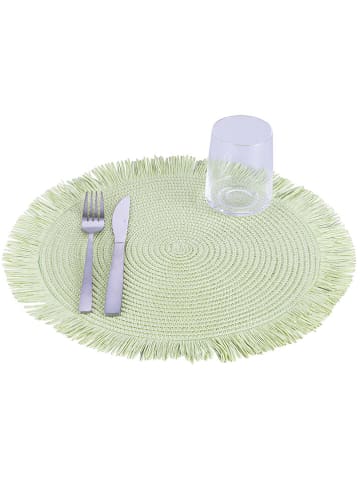 Villa d´Este 3er-Set: Tischsets in Grün - Ø 38 cm