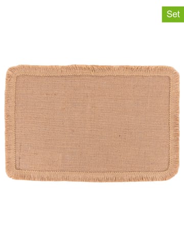 Villa d´Este 6-delige set: placemats beige - (L)30 x (B)45 cm