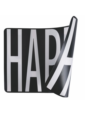 Villa d´Este 6-delige set: placemats "Big Is More" zwart/wit - (L)45 x (B)30 cm