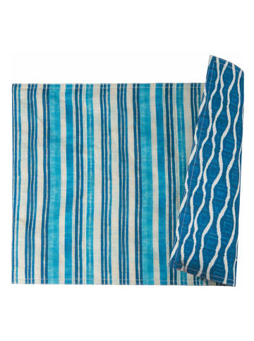 Villa d´Este Placemat "Neptune" turquoise/blauw - (L)48 x (B)33 cm