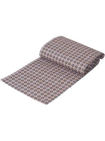 Villa d´Este Tafelloper "Valladolid" beige/donkerblauw/rood - (L)178 x (B)33 cm