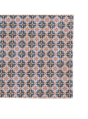 Villa d´Este Tafelloper "Valladolid" beige/donkerblauw/rood - (L)178 x (B)33 cm