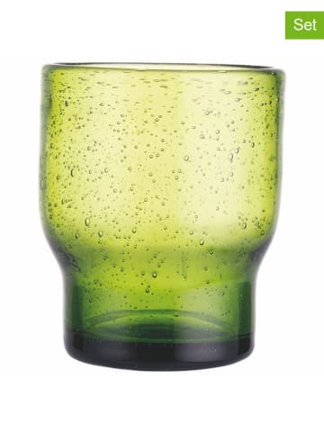 Villa d´Este 6-delige set: waterglazen "Unico" lichtgroen - 325 ml