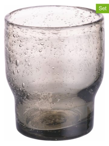 Villa d´Este 6-delige set: waterglazen "Unico" grijs - 325 ml