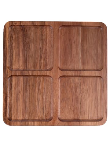 Villa d´Este Dienblad "Woody" bruin - (L)25 x (B)25 cm