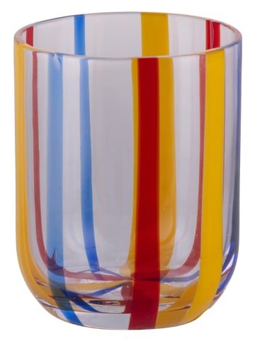 Villa d´Este 6-delige set: waterglazen "Carousel" meerkleurig - 320 ml