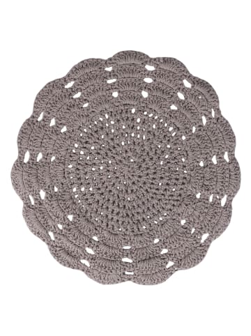 Villa d´Este Podkładka stołowa "Crochet" w kolorze szarym - Ø 38 cm