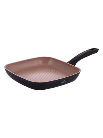 Villa d´Este Grillpan "Radici Liquirizia" lichtbruin/zwart - (L)26 x (B)26 cm