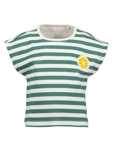 Blue Seven Koszulka w kolorze zielono-białym