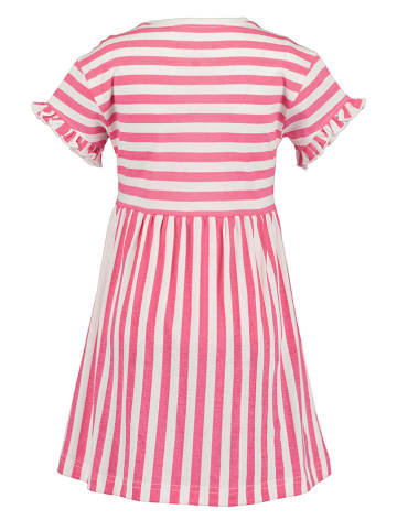 Blue Seven Kleid in Pink/ Weiß