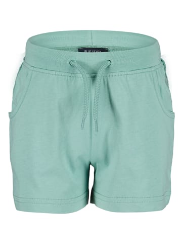 Blue Seven Szorty dresowe w kolorze zielonym