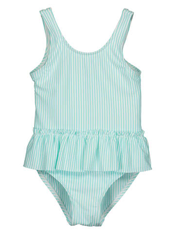 Blue Seven Strój kąpielowy w kolorze turkusowo-białym