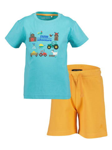 Blue Seven 2-częściowy zestaw w kolorze błękitno-pomarańczowym