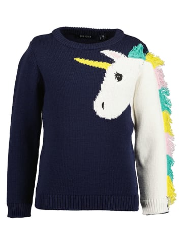 Blue Seven Sweter w kolorze granatowym
