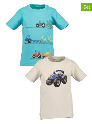 Blue Seven 2-delige set: shirts lichtblauw/crème