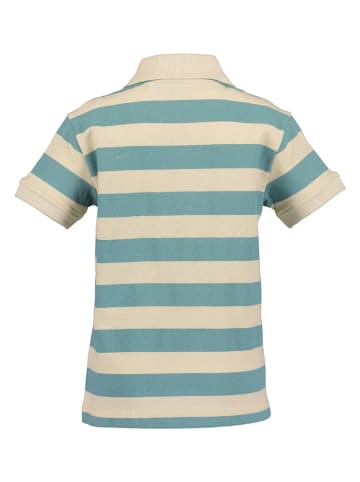 Blue Seven Poloshirt in Creme/ Hellblau