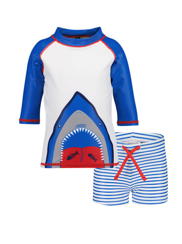 Blue Seven Badeoutfit in Blau/ Weiß