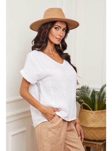 Fleur de Lin Leinen-Shirt "Fabioza" in Weiß